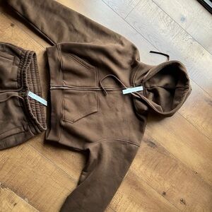 Matte Chocolate Brown Hoodie